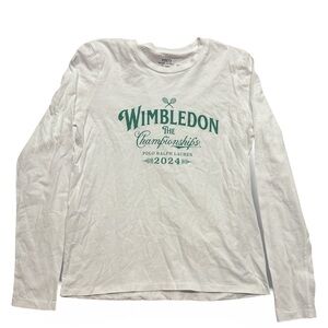 Polo Ralph Lauren White Shirt with Blue Logo